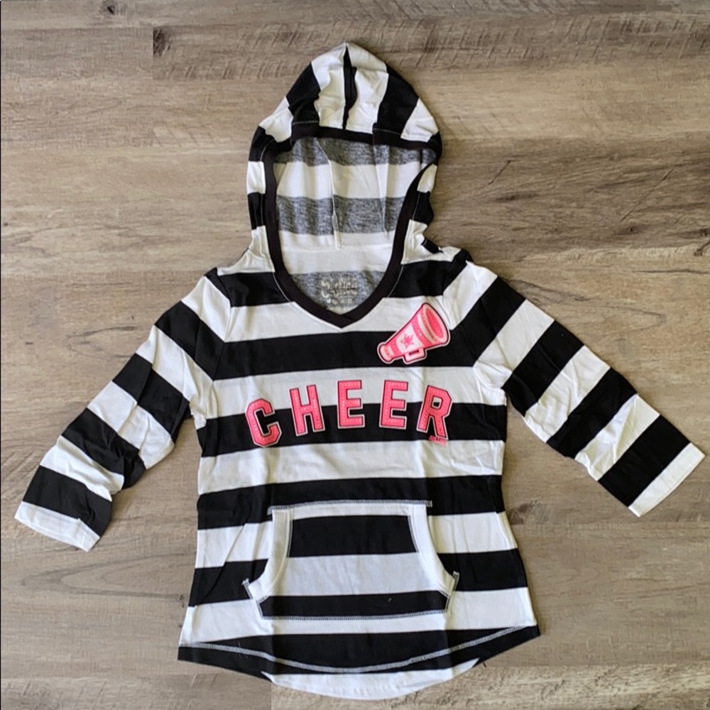 Justice long sleeve hooded shirt